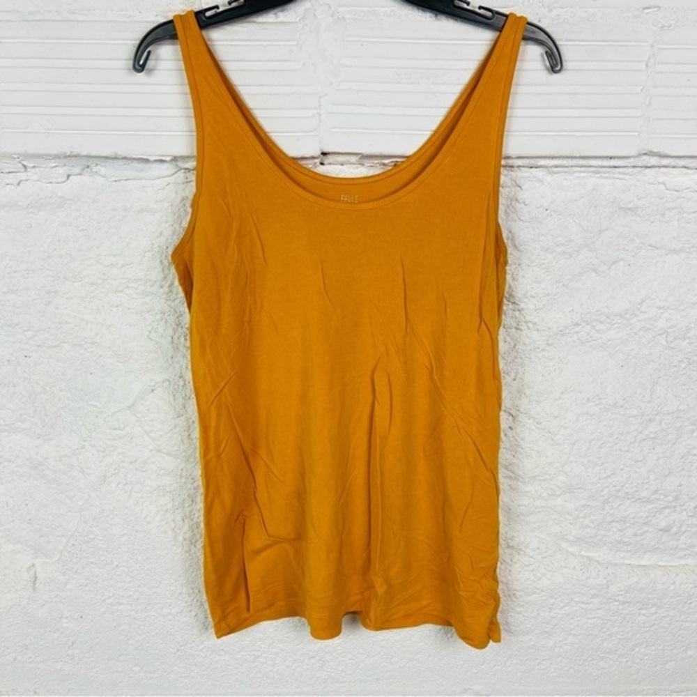 Falls Creek Women's mustard yellow stretch Tank Top size XL